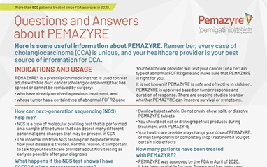 Graphic of the question and answer guide.